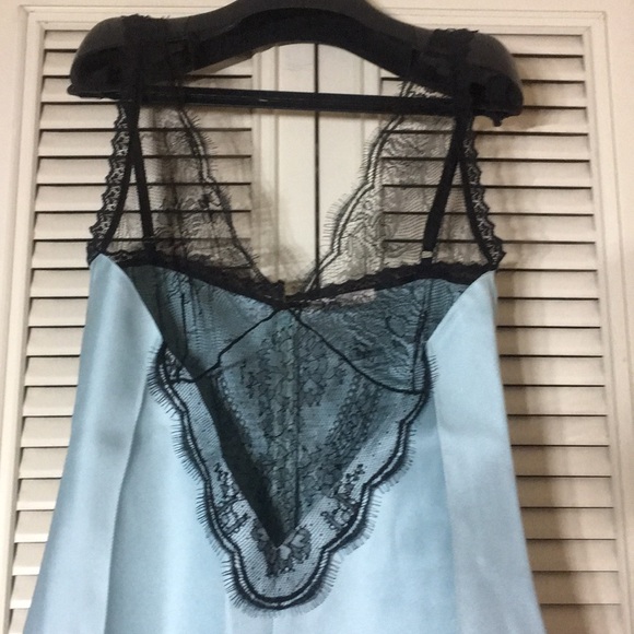 New Céline silk twill lace incrusted slip dress - Picture 2 of 7